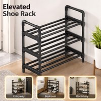Simple Shoe Rack Dustproof Multi Tier Storage Shelf Household Footwear Cabinet Dorm Entryway Budget Friendly Multifunctional