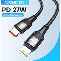 USB-C-Kabel für IPhone 14 13 12 11 Pro Max Xs Xr X 8 PD 27 W Schnellladekabel Typ C auf Lightning-Drahtkabel für iPad MacBook