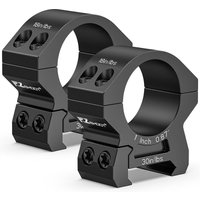 EZshoot 1 Inch Scope Rings Mount - Compatible with Picatinny Rails and More - 2 Pieces