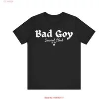 Bad Goy Not Your Slave Social Club Cotton T Shirt Saturn Worship Parody vintage Washed fashion Unisex designer clothes Slightly