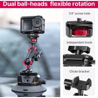 Ulanzi 360° Suction Cup Car Phone Action Camera Holder Hand Pump Adjustable Professional For GoPro for Insta360 for DJI Action