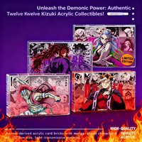 Demon Slayer Kimetsu no Yaiba Twelve Kizuki Akaza Muzan Kibutsuji Acrylic Stand Transparent Light Box Scene Display Figure