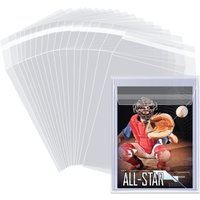 200PCS Clear Card Sleeves For Top oaders Protective Resealable Team Bags Trading Baseball SportsGame Photo Card Protector Holder