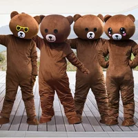Brown Bear Cartoon Doll Clothing Doll Panda Clothing Walking One Piece Mascot Doll