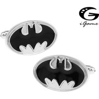 iGame Men Gift Bat Cuff Links Wholesale&retail Black Color Copper Material Novelty Super Heroes Design