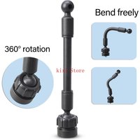 Ball Joint Adapter 17mm 1/4inch Thread Mount Flexible Arm for Camera Dashboard