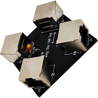 Throwing Star LAN Tap Passive Ethernet Tap Network Packet Capture Mod Replica Monitoring Ethernet Communication