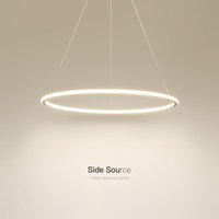 Nordic Simple Round Ring Led Chandeliers Lighting Living Dining Room Lustre Circle Pendant Lights Bedroom Hanging Lamps Fixtures