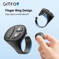 GITFOS Scrolling Ring Wireless Finger Shutter Remote Control Page TurnerMobile Phone Controller Bluetooth compatible For Hom