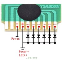 10 Pcs/lot DIY 6-LED LEDs 3-4.5V Flash Chip COB LED Driver Cycle Flashing Control Board Module IC Electronic