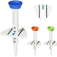 Adjustable Height Durable Plastic Golf Tees with Aim Direction Golf Training Ball Stand for Outdoor Practice