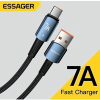Essager 7a Typ C USB-Kabel Kabel für Samsung S10 Xiaomi Huawei P30 P40 Pro Handy 100W Schnell ladung USB Typ C Datenkabel