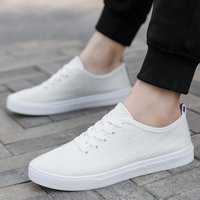 Chaussures de marche en maille respirante pour hommes, baskets de tennis pour hommes, chaussures de course en plein air, chaussures de fitness en toile, légères et plates