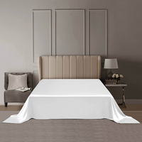 DISANGNI 100% Mulberry Silk Flat Sheet - 22 Momme, Natural 6A Grade, Luxurious and Smooth, Hypoallergenic, Breathable, Skin-Frie