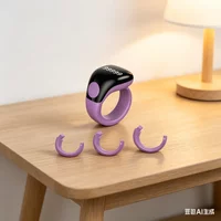 For Zikr Ring Smart Tasbih Tally Counter With Magnetic Charging Waterproof Digital Ring Prayer Counter Electronic Finger-Ring