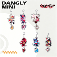 6cm Dangly Mini Vaggie Husk Vox Adam Valentino Alastor Acrylic Keychain Bag Pendant Gift Desktop Ornament Festival Gift