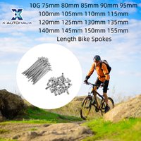 X Autohaux 36 Set 10G J Bend Bicycle Spokes 95mm 100mm 105mm 110mm 115mm 120mm 125mm 130mm 135mm 140mm 145mm 150mm 155mm Length