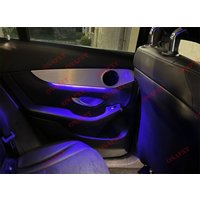 For Benz C W205 GLC X253 Ambient Light Air Vent 4D Rotating Tweeter LED Light Turbine Vents Speaker Cover