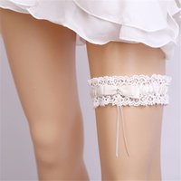Wedding Party Bridal Lace Floral Blue Leg Ring Loop Stocking Women Girl Sexy Bow Princess Cosplay Garter Belt Accessories