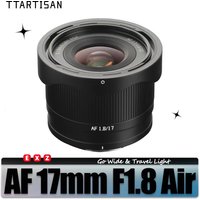 TTARTISAN APS-C 17mm F1.8 Air Auto Focus Standard Prime Camera Lens for Humanities Photography with Sony E Fuji XF Nikon Z Mount