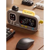 DUKA MOODA Smart Desktop Temperature and Humidity Clock Electric Digita Large Screen Temperature Humidity Display Vertical Clock