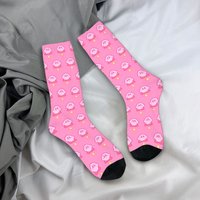 Custom Fashion Mens K-Kirbys Star Animal Dress Socks Unisex Breathbale Warm 3D Printing Classic Game Characters Crew Socks
