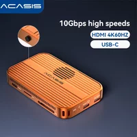 Station d'accueil USB-C Acasis 10 Gbps | SSD M.2 NVMe 8 To, ports USB-A, HDMI 4K, pour iPhone 18 Pro/Pro Max, Mac et ordinateurs portables Windows.