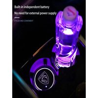 2Pcs Luminous Car Cup Coaster Holder Car Led Atmosphere Light For Peugeot 508 2008 5008 307 308 3008 206 208 407 107 106 205