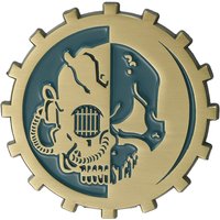 Adeptus Mechanicus Badge Warhammer 40,000 Religious Organization Logo Brooch Retro Metal Pin Gamer Collection