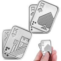 Poker EDC Fidget Slider Metal Push Card Adults Anxiety And Stress Relief Decompression Toy Juguetes Antiestres Ansiedad