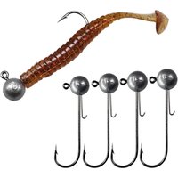 5pcs/10pcs Lead jig Head Fishing hook 2g 3g 5g 7g 10g 15g 20g Round Ball Jig Head Hook Weedless Fishhook For Soft Worm Fishing