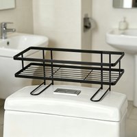 Non Perforated Toilet Storage Rack, Bathroom Multifunctional Organizer for Miscellaneous Supplies