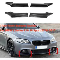 1pair Front Bumper Lip Splitter Spoiler For BMW F10 F11 M Sport 5 Series 520i 530i 2011-2017 Front Diffuser Body Kits Tuning
