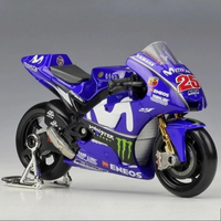 Maisto 1/18 Yamaha GP No.25 Racing Car 2018 Racing Simulation Model Collectible Ornament Exquisite Gift for Boys