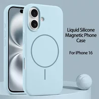 Luxury Original Liquid Silicone For Magsafe Case For iPhone 17 16 15 14 13 12 Pro Max Magnetic Wireless Charging Soft Cover