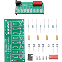 DIY Soldering Practice Kit - Learn Electronics and Improve Your Skills with Easy-to-assemble Circuit Boards Red LED DIP Switch