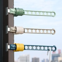 Clothes Hanger Window Frame Mount Portable Hang Drying Frame Indoor Laundry Organizer Practical Home Clothes Storage Accessory