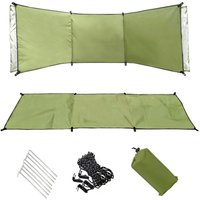 1 Set Outdoor Windscreen Portable Windshield Privacy Screen For Camping Picnic BBQ Folding Camping Privacy Screen Tent No Pole