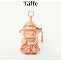 Original 17cm Labubu Doll Clothes, First, Second, And Third Generation Orange Floral Dresses, Doll Clothes