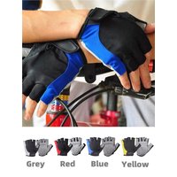 AliExpress NONE Half Finger Cycling Gloves Men Women Anti Slip Shock Breathable Summer Bicycle Gloves Fingerless Sports Gym Training Bike Gloves