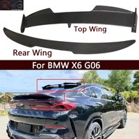 For BMW X6 G06 Carbon Fiber Tail fins Top Wing Rear Spoiler Duckbill Car Wing Retrofit Middle Wing Car Accessories Body Kit