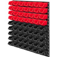 KADAX Tool Board Workshop Wall 78x78cm 63el Garage Lump Boxes Containers
