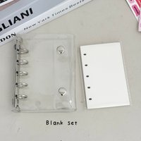 M5 Ring Refill Papers And Bags, 45 Sheets Gird/Line/Blank/Kraft Notebook, 10pcs PP Binder Storage Bags