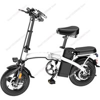 14 Inch Foldable Electric Bicycle Compact Design with Removable Battery