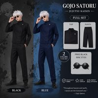 Jujutsu JJK High School Gojo Satoru Cosplay Costume Uniform for Men Women Shirt Pants Role Play Halloween Uniform Full Sets