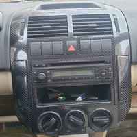 Car-Styling Carbon Fiber Car Interior Center Console Color Change Molding Sticker Decals For Volkswagen Polo 2002-2010