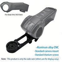 CNC Aluminum Bike Computer Mount for Deda Vinci DCR Stem, Compatible with Garmin Wahoo Bryton GPS GoPro Blackbird