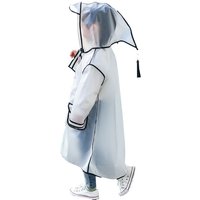 Raincoat Kids 1-10 Years Boys Girls Rain Jackets Cartoon Rain Coat Outfits Transparent Rainwear Baby Waterproof Child Clothes