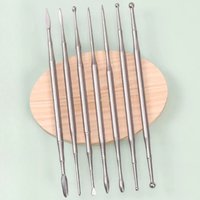 Stainless Steel Clay 7-piece Set DIY Soft Pottery Sculpture Spatula Tool Clay Doll Carving Decoration Pill Stick Oil Mud Tool