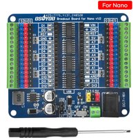 OSOYOO Nano IO Shield Breakout Board with GPIO Status LED